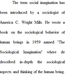 Sociological Imagination Essay